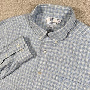 Southern Tide intercoastal‎ long sleeve button down shirt XL Men blue plaid